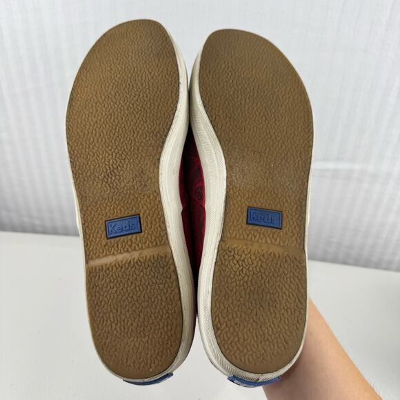 Keds x Taylor Swift 032 Red Lace Slip-On Sneaker Shoes Women's Size 9.5 EUR 40.5 - Picture 11 of 11